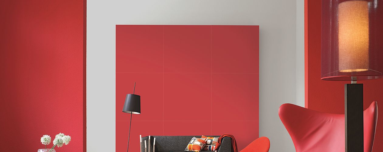Farb Wirkung Von Rot Im Raum Alpina Farbe Wirkung